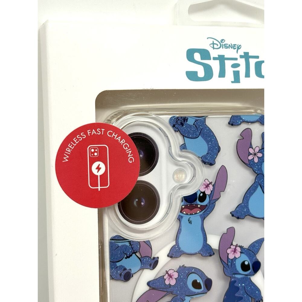 Lilo Stitch Skinny Dip iPhone 16 Hard Case Cover Beaded Strap Glitter Shimmer - Picture 11 of 13